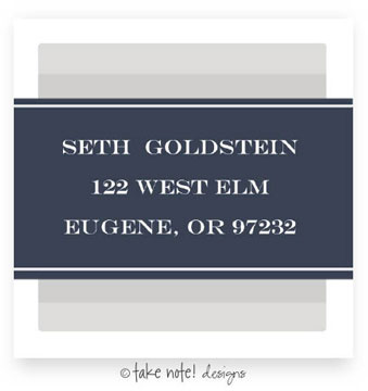 Take Note Designs - Address Labels (Tan and Navy) Take Note Designs - Address Labels (Tan and Navy)