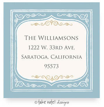 Take Note Designs - Address Labels (Vintage Frame - Holiday) Take Note Designs - Address Labels (Vintage Frame - Holiday)
