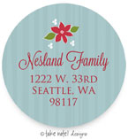 Take Note Designs - Address Labels (Poinsettia Elegance - Holiday)