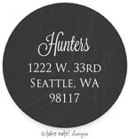 Take Note Designs - Address Labels (Chalkboard Circle - Holiday)