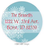 Take Note Designs - Address Labels (Snowflake Cheerful Scatter - Holiday)