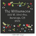 Take Note Designs - Address Labels (Christmas Floral - Holiday)