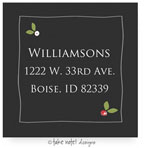 Take Note Designs - Address Labels (Holly Frame - Holiday)