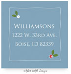 Take Note Designs - Address Labels (Holly Blue Frame - Holiday)