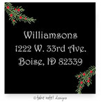 Take Note Designs - Address Labels (Christmas Boughs Simplicity - Holiday)