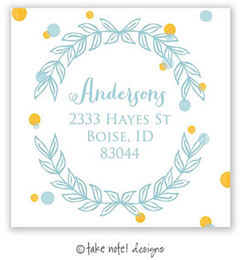Take Note Designs - Address Labels (Elegant Vine Frame - Holiday) Take Note Designs - Address Labels (Elegant Vine Frame - Holiday)
