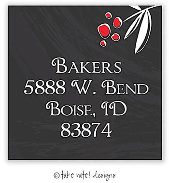 Take Note Designs - Address Labels (Chalkboard Vines - Holiday) Take Note Designs - Address Labels (Chalkboard Vines - Holiday)