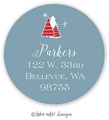 Take Note Designs - Address Labels (Most Wonderful Time Blue - Holiday) Take Note Designs - Address Labels (Most Wonderful Time Blue - Holiday)