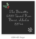 Take Note Designs - Address Labels (Holly Simplicity - Holiday)