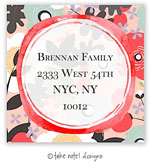 Take Note Designs - Address Labels (Watercolor Floral Frame - Holiday)