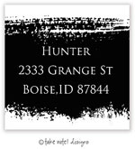 Take Note Designs - Address Labels (Black Painted Band - Holiday)