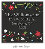 Take Note Designs - Address Labels (Christmas Floral Scatter - Holiday)