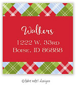 Take Note Designs - Address Labels (Argyle - Holiday)