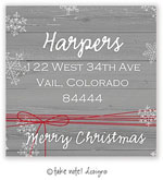 Take Note Designs - Address Labels (Rustic Red String - Holiday)