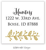 Take Note Designs - Address Labels (Gold Twig Outline - Holiday)
