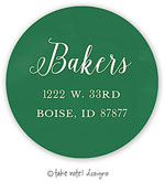 Take Note Designs - Address Labels (Green Watercolor - Holiday)