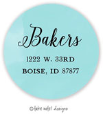 Take Note Designs - Address Labels (Blue Watercolor - Holiday)