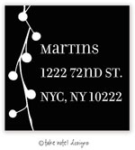 Take Note Designs - Address Labels (Simple Berries On Black - Holiday)