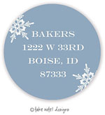Take Note Designs - Address Labels (Sparkle Snowflakes Blue - Holiday)