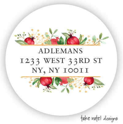 Take Note Designs - Address Labels (Watercolor Elegant Border)