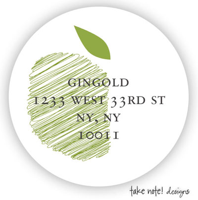 Take Note Designs - Address Labels (Apple Sketch)