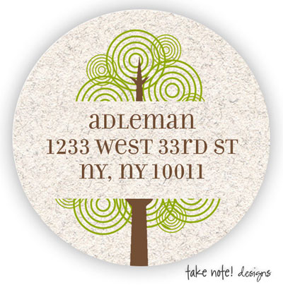 Take Note Designs - Address Labels (Kraft Modern Tree) Take Note Designs - Address Labels (Kraft Modern Tree)