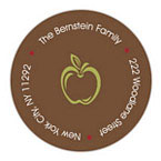 Take Note Designs - Address Labels (Single Green Apple - Jewish New Year)