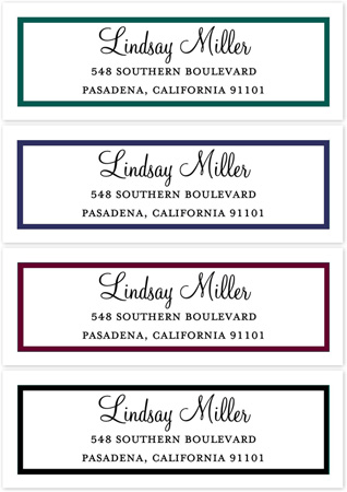 Address Labels by Three Bees - Jewel Tones Set