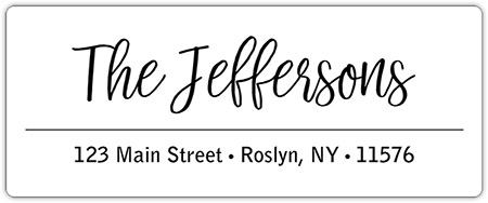 Casual Elegance Address Labels in a Jar by Three Bees