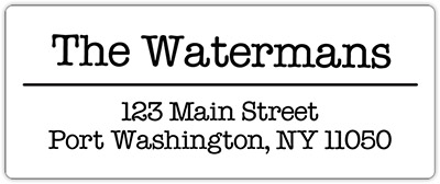 Old School Address Labels in a Jar by Three Bees