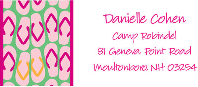 Address Labels by iDesign - Flip Flops (Camp)