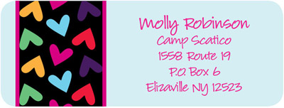 Address Labels by iDesign - Hearts (Camp)