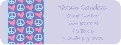 Address Labels by idesign + co - Hearts & Peace (Camp)