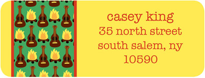 Address Labels by iDesign - Guitars & Campfire (Camp)