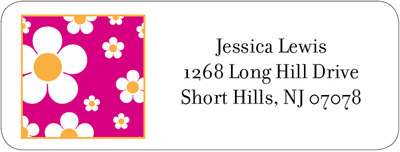Address Labels by iDesign - Daisies - Hot Pink (Everyday)