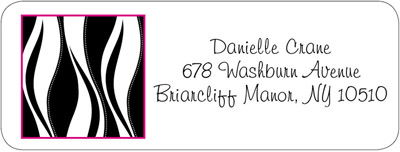 Address Labels by iDesign - Wavy - Black (Everyday)