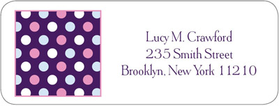 Address Labels by iDesign - Dots - Purple (Everyday)