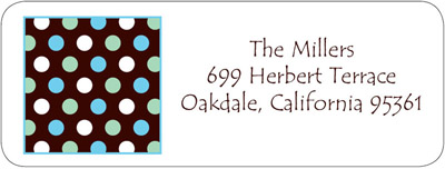 Address Labels by iDesign - Dots - Brown (Everyday)