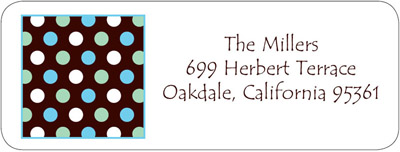 Address Labels by iDesign - Dots - Brown (Everyday) Address Labels by iDesign - Dots - Brown (Everyday)