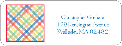 Address Labels by iDesign - Criss Cross - Multicolor (Everyday)
