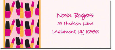 Address Labels by iDesign - Lipstick and Nail Polish (Camp)