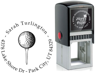 Golf Custom Self-Inking Stamps by More Than Paper (4924) Golf Custom Self-Inking Stamps by More Than Paper (4924)