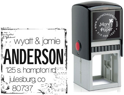 Wyatt Custom Self-Inking Stamps by More Than Paper (4924)