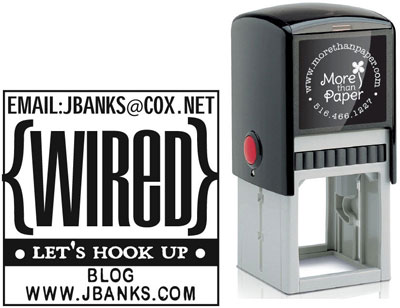 Wired Custom Self-Inking Stamps by More Than Paper (4924) Wired Custom Self-Inking Stamps by More Than Paper (4924)