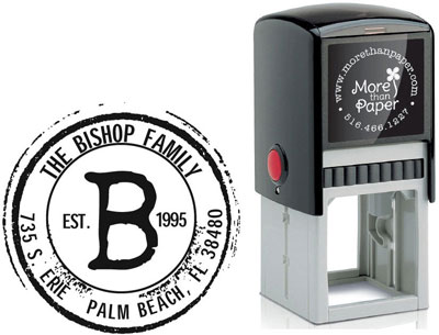 Distressed Initial Custom Self-Inking Stamps by More Than Paper (4924) Distressed Initial Custom Self-Inking Stamps by More Than Paper (4924)