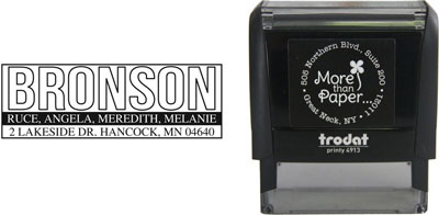 Bronson Custom Self-Inking Stamps by More Than Paper (4915)