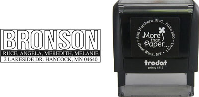 Bronson Custom Self-Inking Stamps by More Than Paper (4915) Bronson Custom Self-Inking Stamps by More Than Paper (4915)