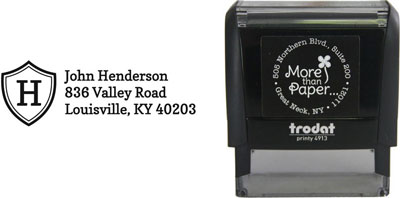 Crest Initial Custom Self-Inking Stamps by More Than Paper (4915) Crest Initial Custom Self-Inking Stamps by More Than Paper (4915)