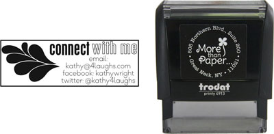 Connect With Me Custom Self-Inking Stamps by More Than Paper (4915) Connect With Me Custom Self-Inking Stamps by More Than Paper (4915)