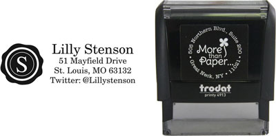 Stenson Initial Custom Self-Inking Stamps by More Than Paper (4915) Stenson Initial Custom Self-Inking Stamps by More Than Paper (4915)